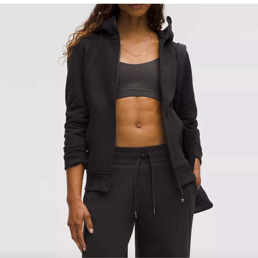 Lululemon Scuba Hoodie Full Zip, 4, Black